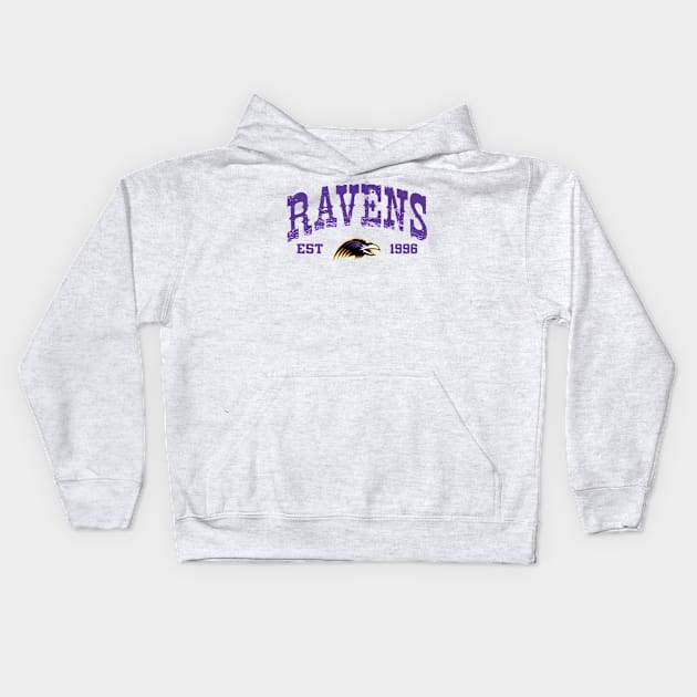 Ravens Football Kids Hoodie by apparel-art72